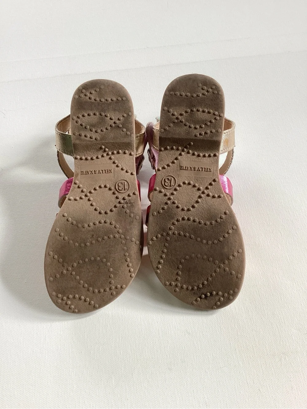 Kelly & Katie Metallic Rainbow Strappy Sandals
